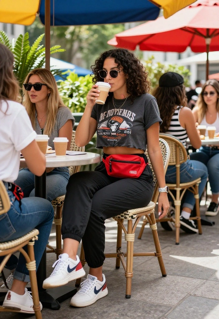 12 Fanny Pack Outfit Ideas for Women That Look Styled Not Practical - 1. Sporty Chic with a Twist 1