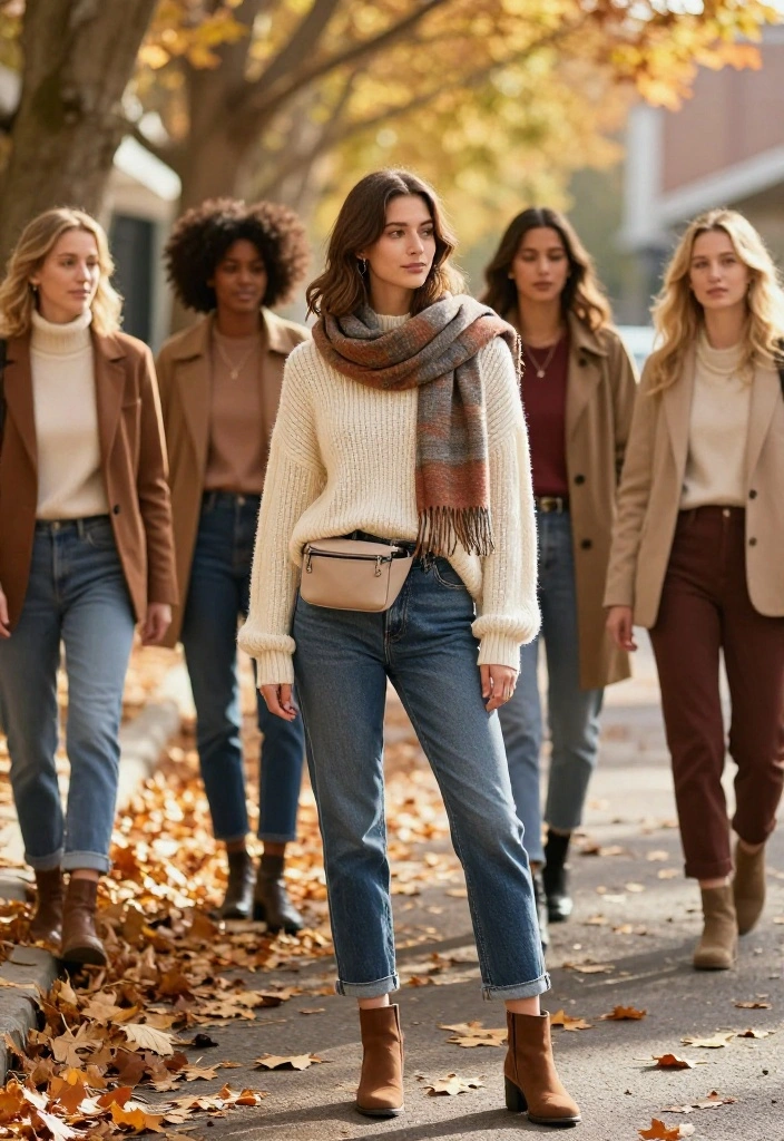 12 Fanny Pack Outfit Ideas for Women That Look Styled Not Practical - 4. Casual Layering for Fall 1