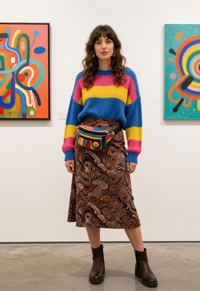 12 Fanny Pack Outfit Ideas for Women That Look Styled Not Practical - 9. Artsy Aesthetic 1