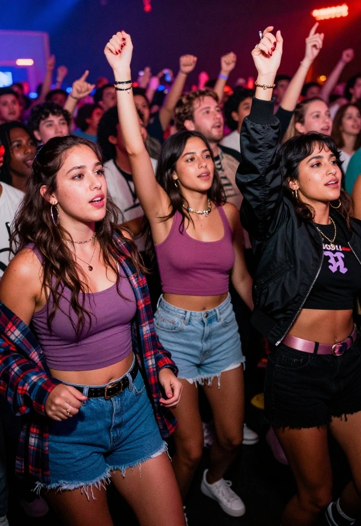 12 Green Day Concert Outfit Ideas for Women That Survive the Pit - 11. Layering for the Perfect Look 1