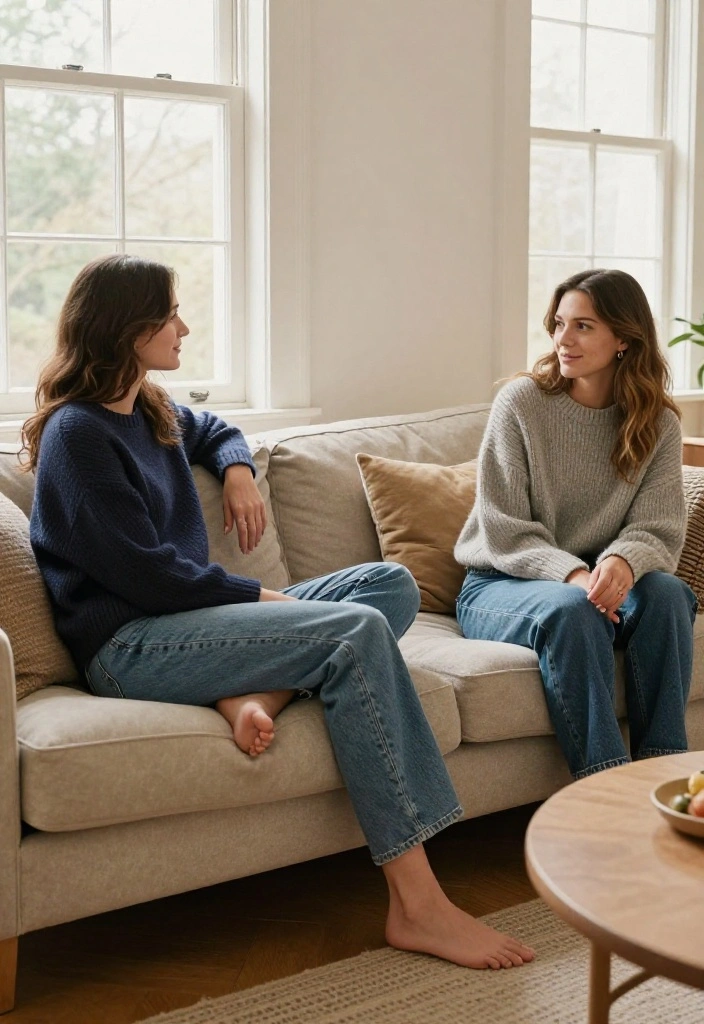 12 Indigo Jeans Outfit Ideas for Women That Match With Everything - 3. Oversized Sweater and Indigo Jeans 1