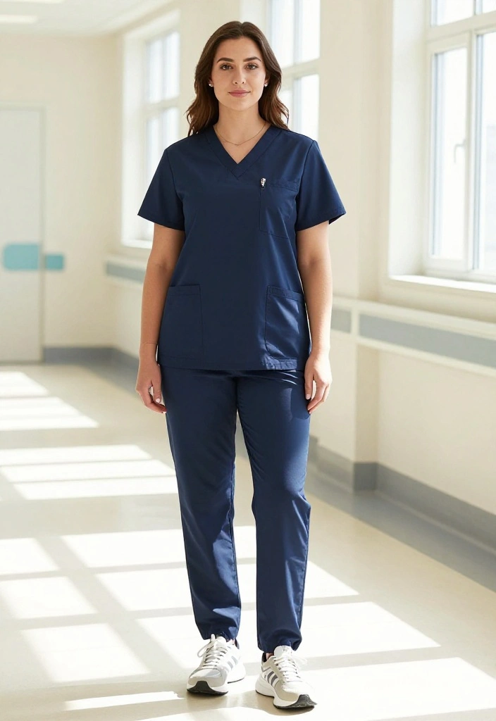 12 Medical Scrubs Outfits for Women That Look Intentional Even After a 12-Hour Shift - 3. Timeless Classic Colors 1