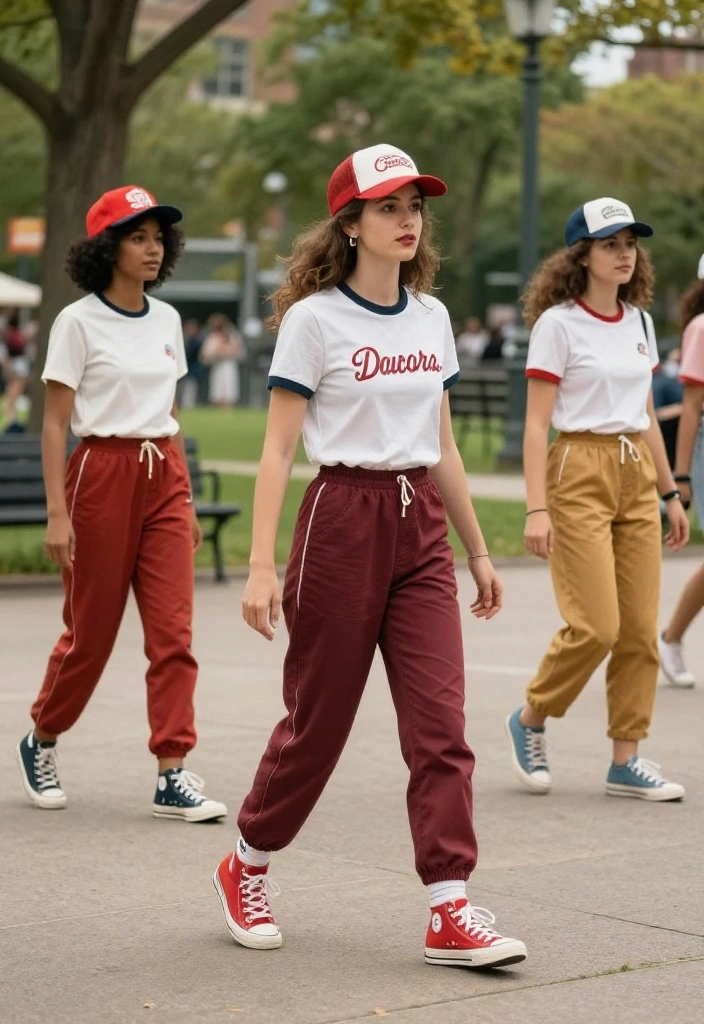 12 Women Outfit Ideas 90s Style That Don't Look Like a Costume - 10. Vintage Athletic Wear and Casual Pants 1