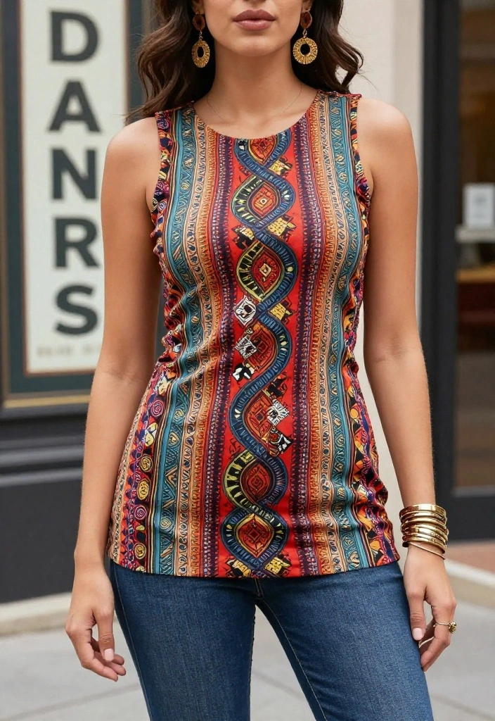 12 Women Outfit Ideas 90s Style That Don't Look Like a Costume - 6. Patterned Trousers and Basic Tops 1