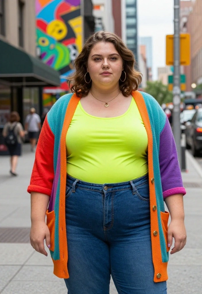 14 Babydoll Top Outfit Inspirations That Balance the Volume - 11. Layered for a Pop of Color 1