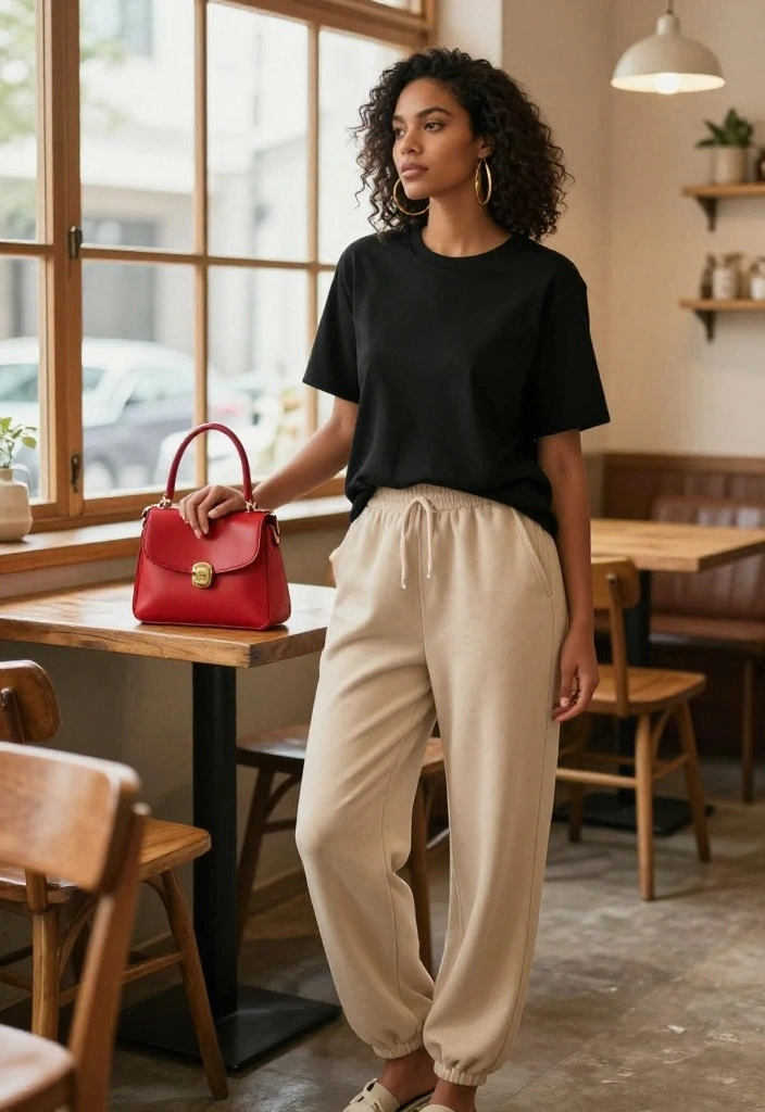 14 Baggy Sweatpants Outfit Ideas That Don't Look Too Casual - 2. Statement Accessories 1