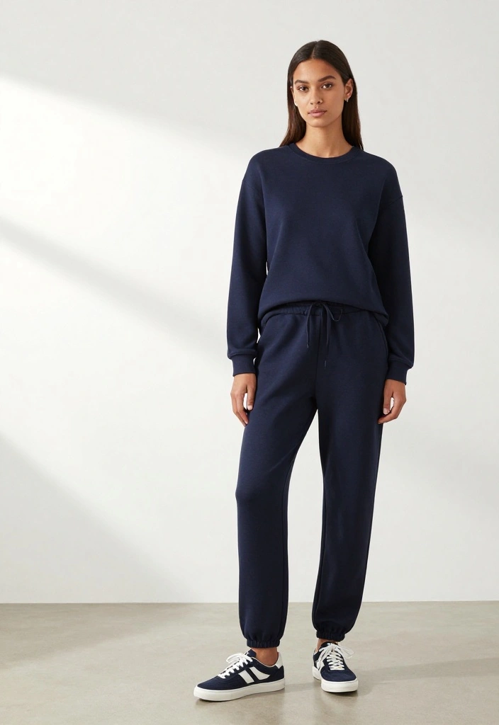 14 Baggy Sweatpants Outfit Ideas That Don't Look Too Casual - 7. Monochrome Magic 1