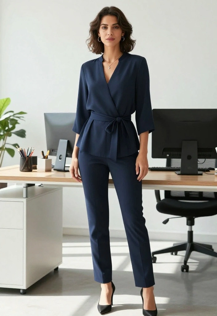 14 Flowy Tops Outfit Ideas for Women That Balance Volume Without Looking Shapeless - 14. Flowy Tunic with a Belted Waist 1