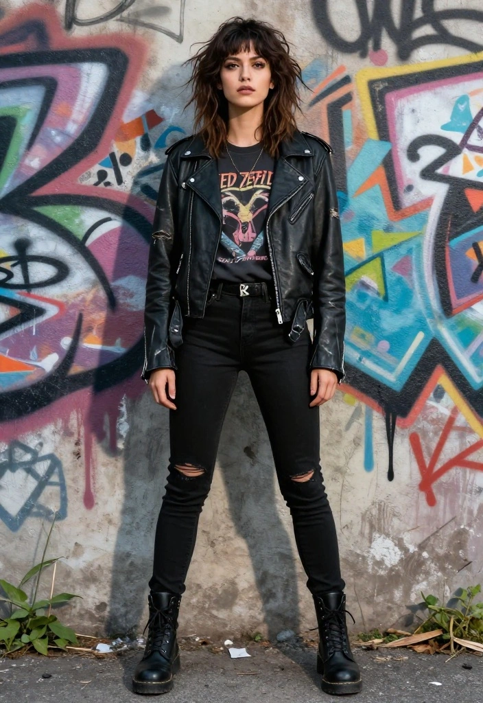 14 Ksubi Jeans Outfit Ideas for Women That Lean Into the Grunge - 1. Classic Rock Vibes with Black Ksubi Jeans 1