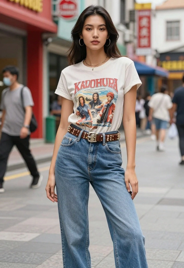 14 Ksubi Jeans Outfit Ideas for Women That Lean Into the Grunge - 10. Vintage Band Tee Dresses 1