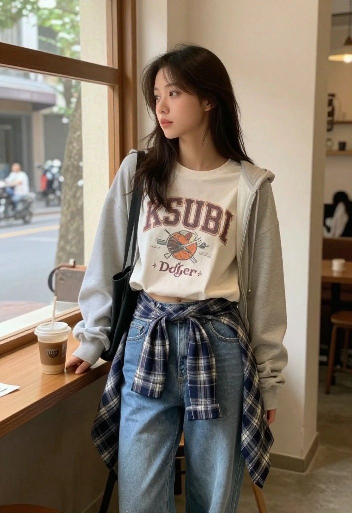 14 Ksubi Jeans Outfit Ideas for Women That Lean Into the Grunge - 3. Graphic Tee Layering 1