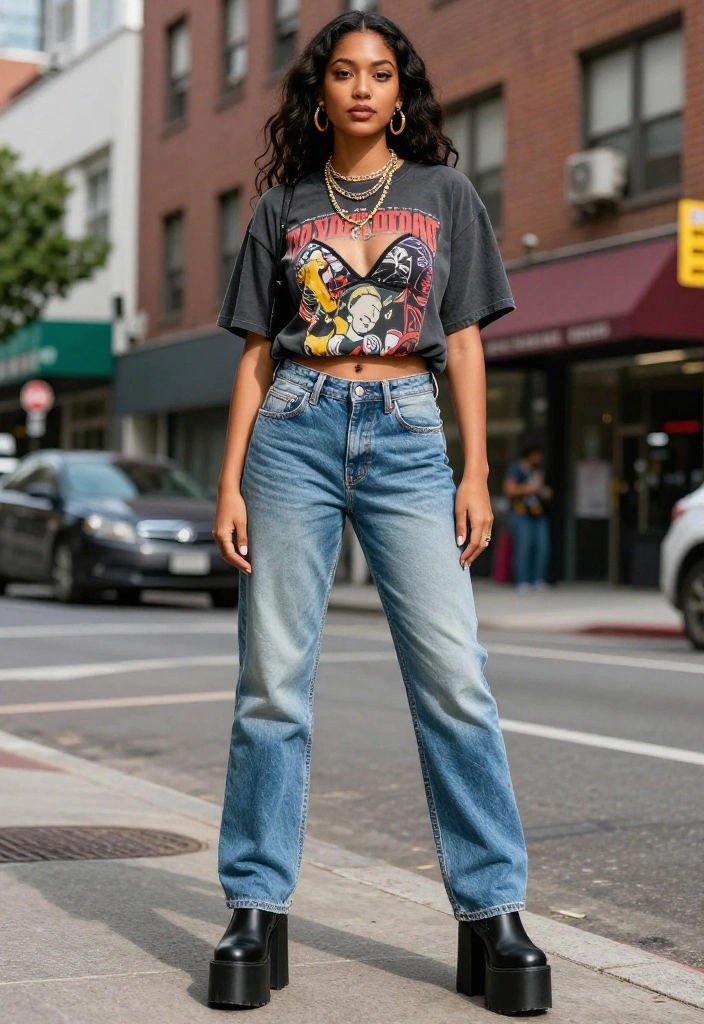 14 Ksubi Jeans Outfit Ideas for Women That Lean Into the Grunge - 6. Playful Layering with Accessories 1