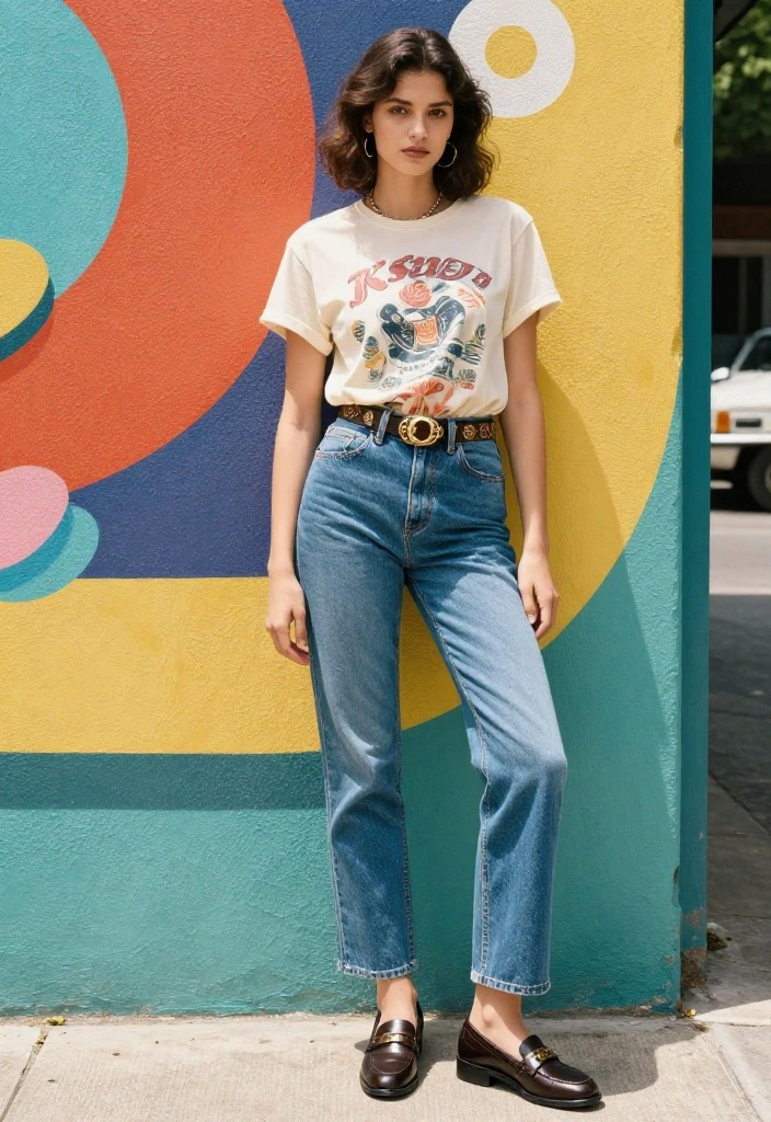 14 Ksubi Jeans Outfit Ideas for Women That Lean Into the Grunge - 7. Retro Flair with High-Rise Denim 1