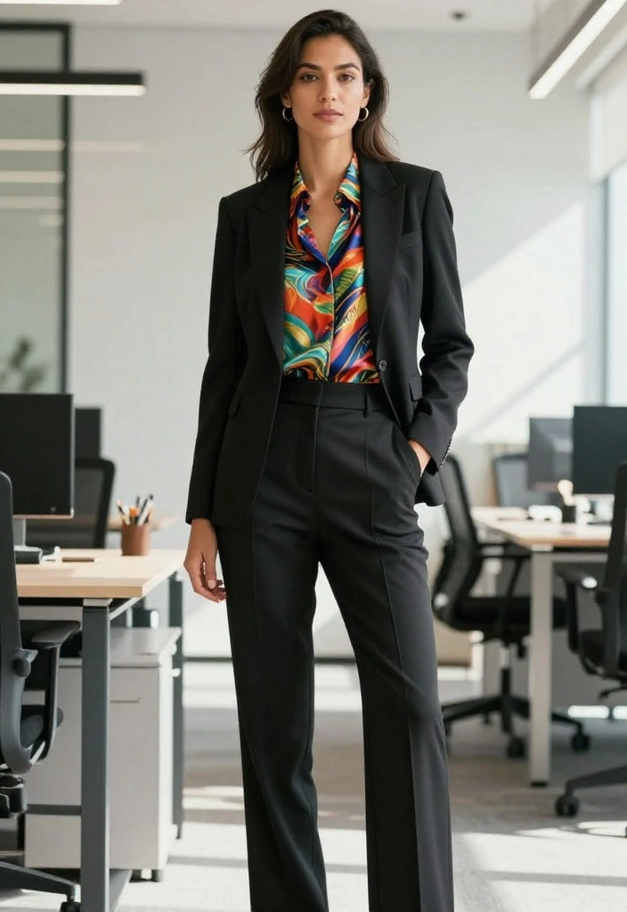 14 Women Blazer Outfit Ideas That Work for Office and Dinner - 1. The Classic Black Blazer with a Twist 1