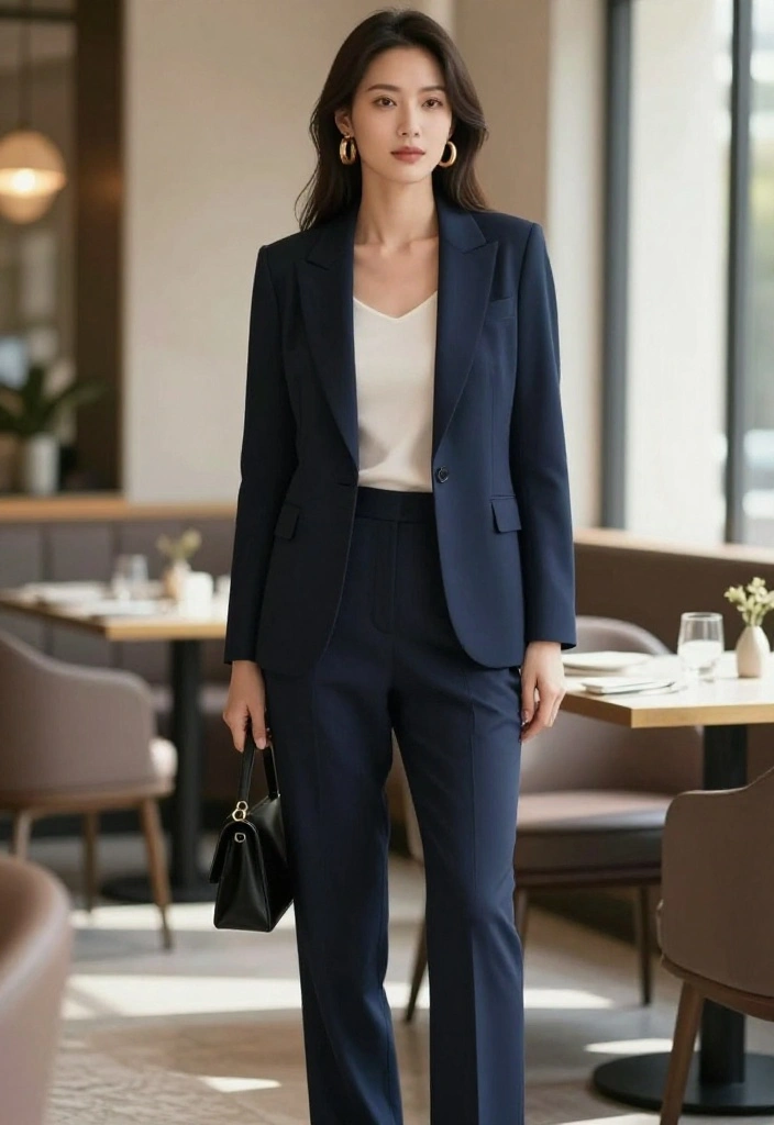 14 Women Blazer Outfit Ideas That Work for Office and Dinner - 3. Monochrome Magic 1