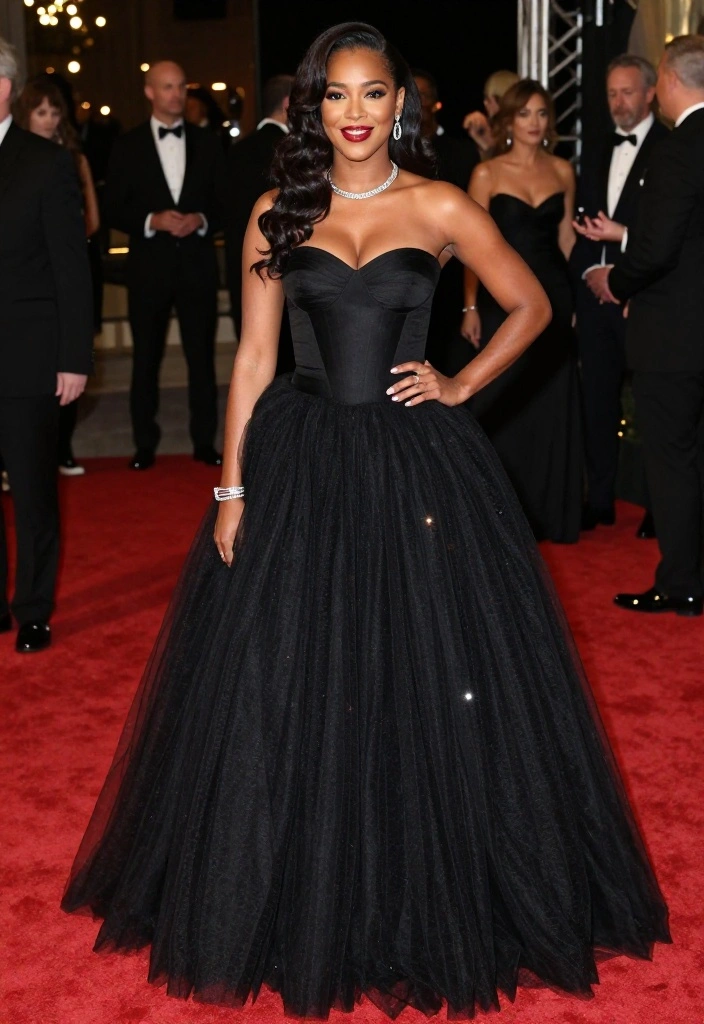15 Black Bodysuit Outfit Ideas That Work Day to Night - 15. Effortless Elegance with a Tulle Skirt 1