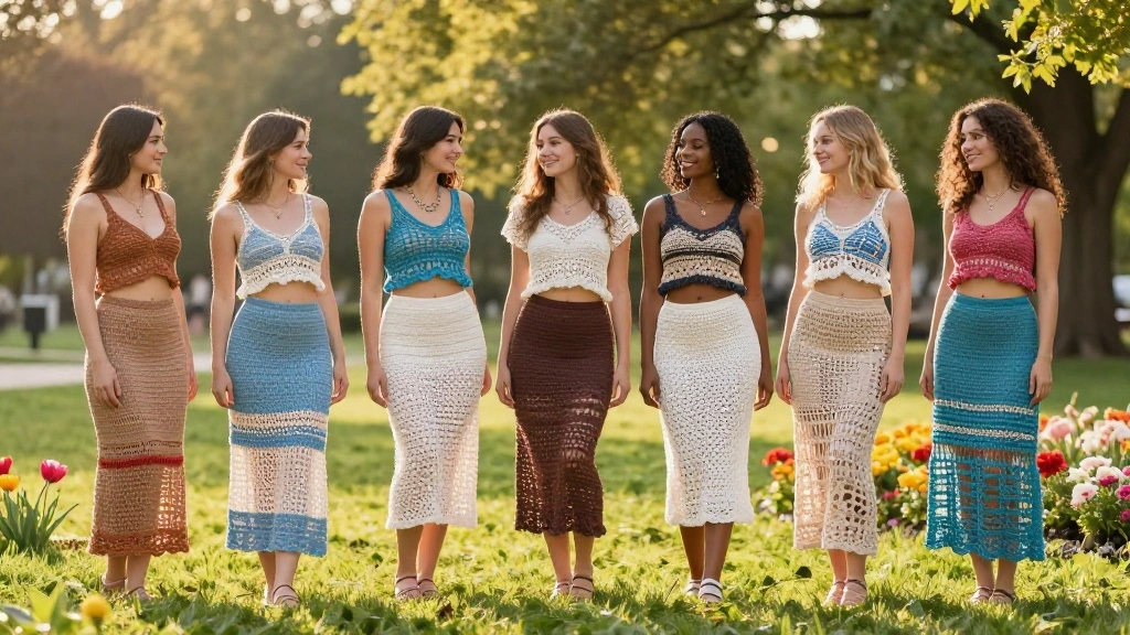 15 Crochet Skirt Outfits That Transition From Day to Night