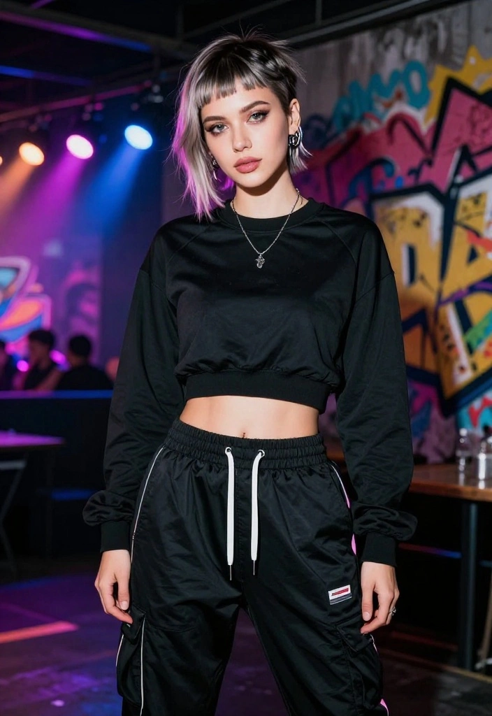 15 Emo Concert Outfit Ideas for Women That Look Authentic Not Costume - 10. Emo Inspired Athletic Wear 1