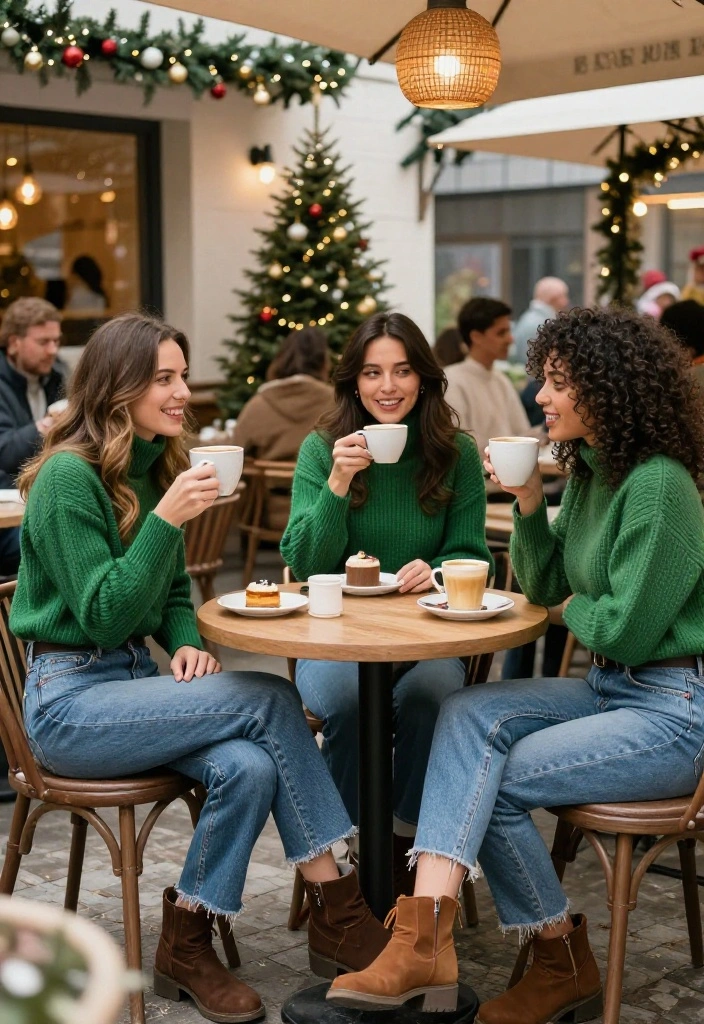 15 Green Top Outfit Ideas for Women That Pair With What You Own - 11. Knitwear Cozy 1