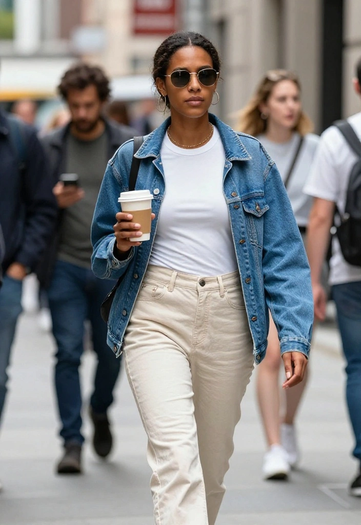15 Off White Trousers Outfit Ideas for Women That Don't Show Stains - 7. Sporty Casual 1
