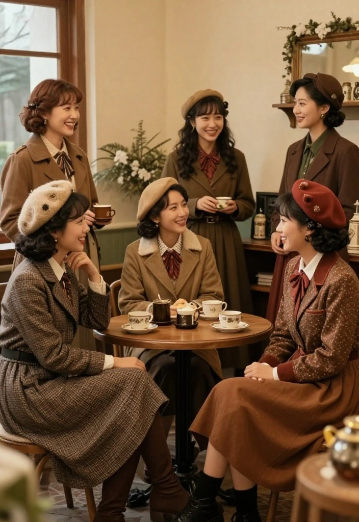 15 Winter Wonderland Outfit Ideas for Women for Photos - 12. Vintage-Inspired Winter Looks 1