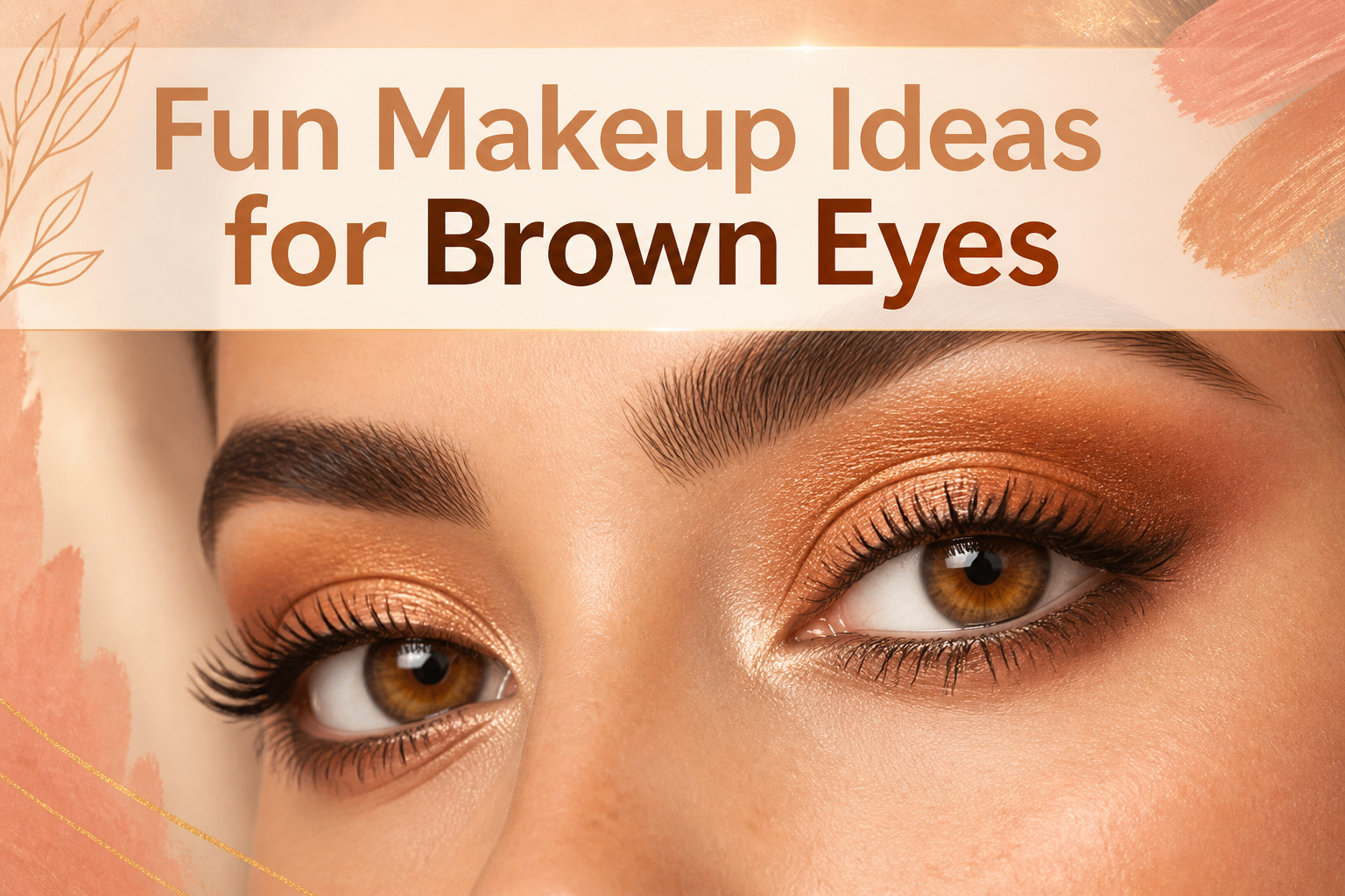 A collection of various makeup looks tailored for brown eyes.