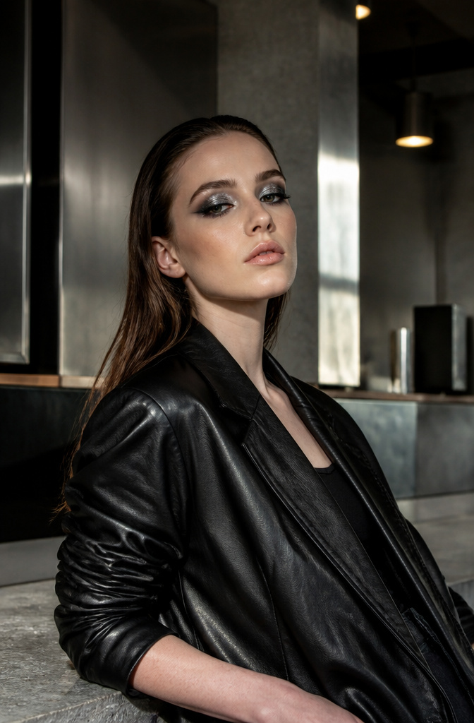 Dark Makeup Looks: 20 Bold Eye Styles for 2026 20 Model with a heavy metal eye look featuring metallic shadows.
