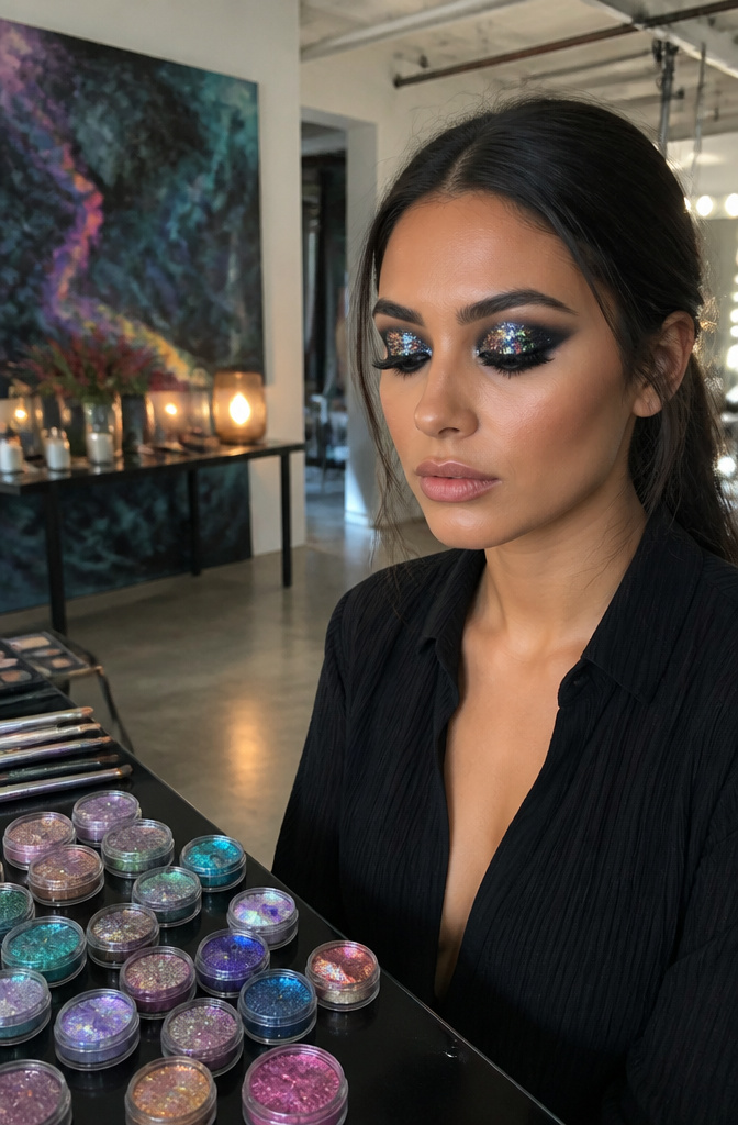20 Dark Eye Makeup Styles to Try in 2026 20 Holographic Eyes