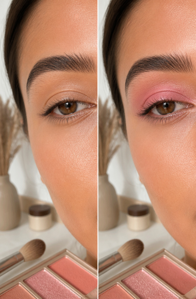 7 Steps: Pink Eyeshadow Tutorial for Soft to Smoky Looks (2026) 3 Photograph showing different pink eyeshadow shades on varied skin tones.